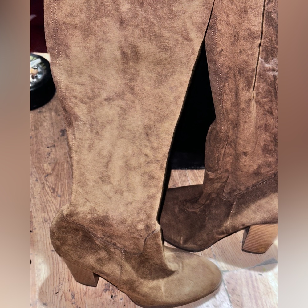 Latigo Jukebox Womens Brown Suede Over Knee Boot Sz 9 3672 * - Picture 6 of 6
